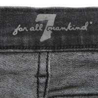 7 For All Mankind Skinny-Jeans in Schwarz