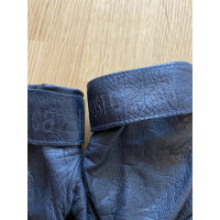 Just Cavalli Handschuhe aus Leder in Schwarz