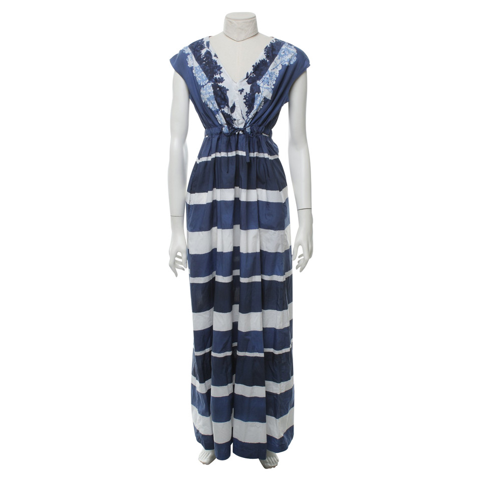 Max Mara Vestito in Cotone in Blu