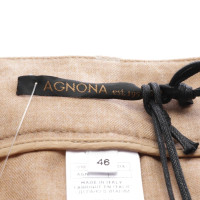 Agnona Trousers Wool in Beige
