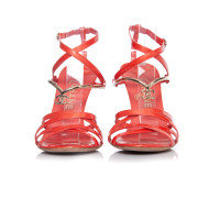 Chanel Sandals Patent leather in Red
