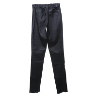 Other Designer Steven-K - trousers leather in black