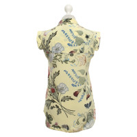Gucci Sleeveless blouse with a floral pattern