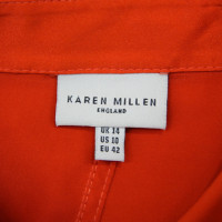 Karen Millen Seidenbluse in Orange