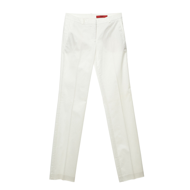 Hugo Boss Pantaloni bianchi con piega