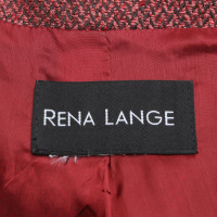 Rena Lange Giacca sportiva in tweed di colore rosso