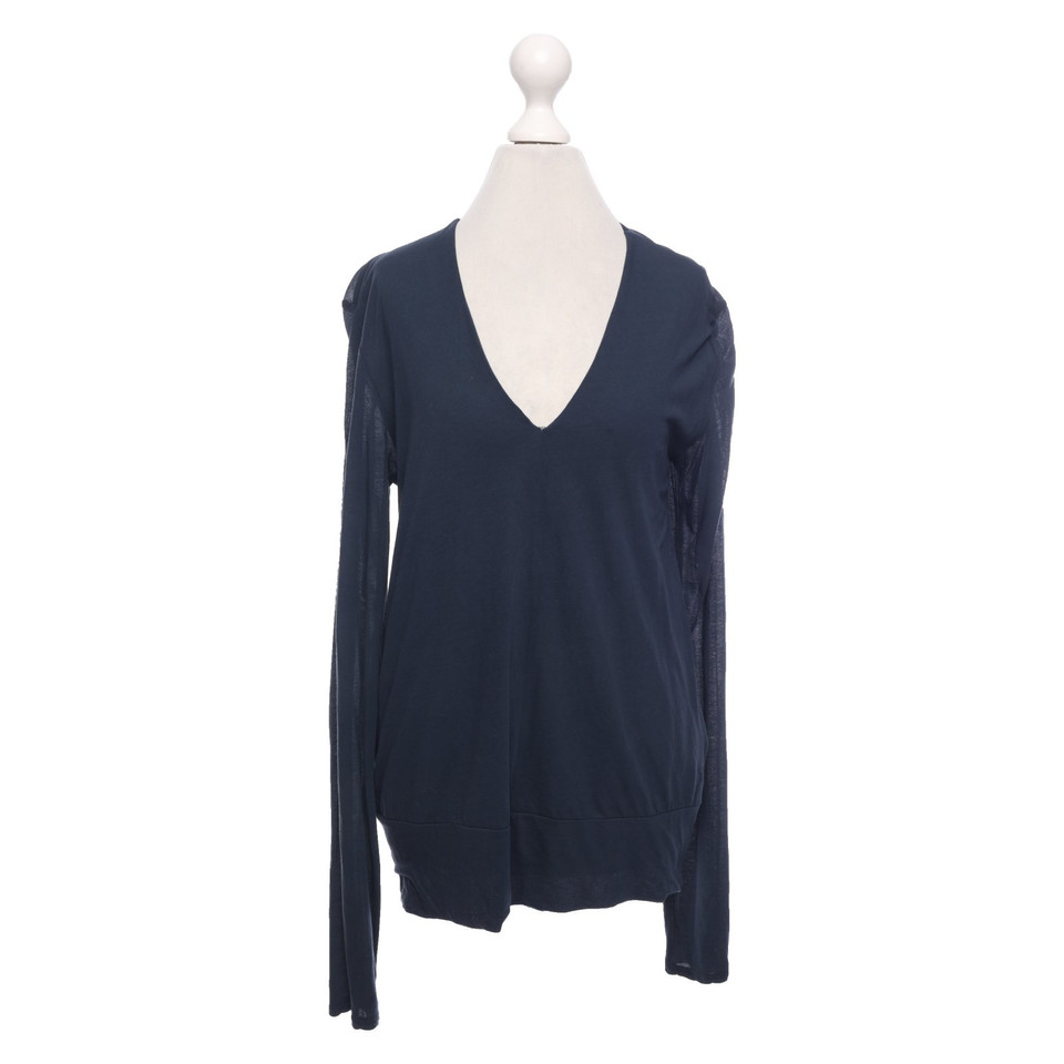 James Perse Top Cotton in Blue