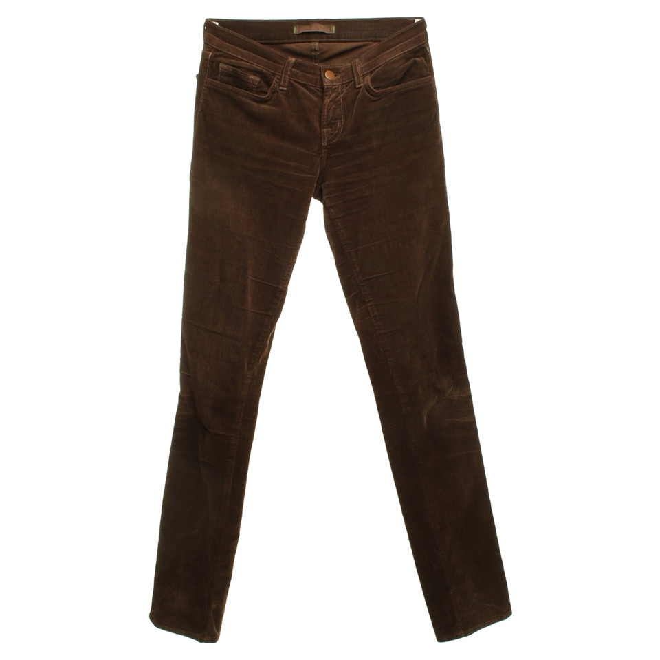 J Brand pantaloni di velluto in marrone