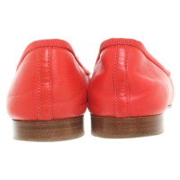 Chanel Slippers/Ballerinas Leather in Red
