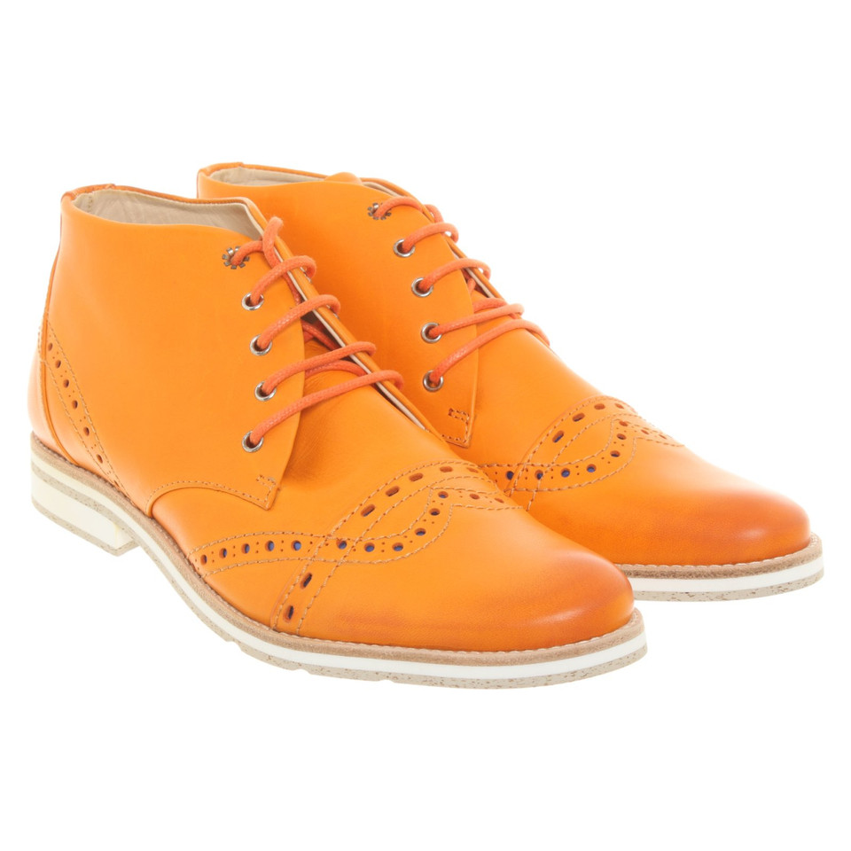 Marithé Et Francois Girbaud Lace-up shoes Leather in Orange