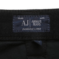 Armani Jeans Paire de Pantalon en Coton en Noir