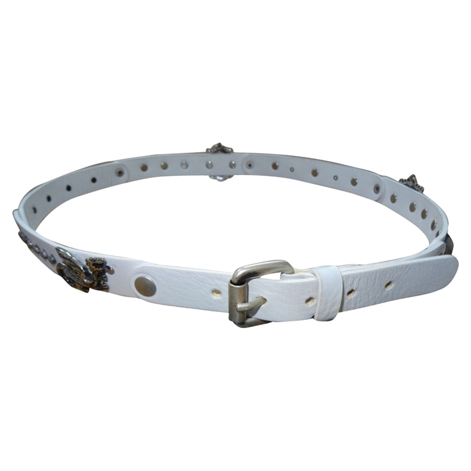 Marc Cain Belt Leather in White