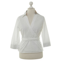 Burberry Wrap blouse in white