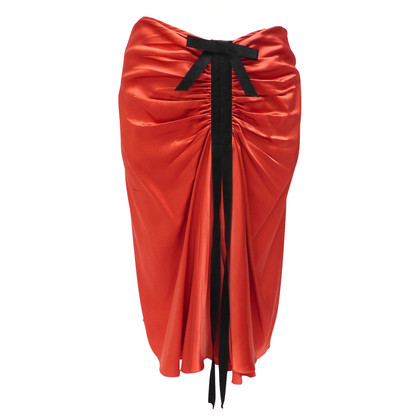 Lanvin Silk skirt with ruffles