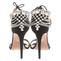 Aquazzura Sandali in Pelle scamosciata in Nero