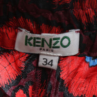 Kenzo Silk broek met een bloemmotief