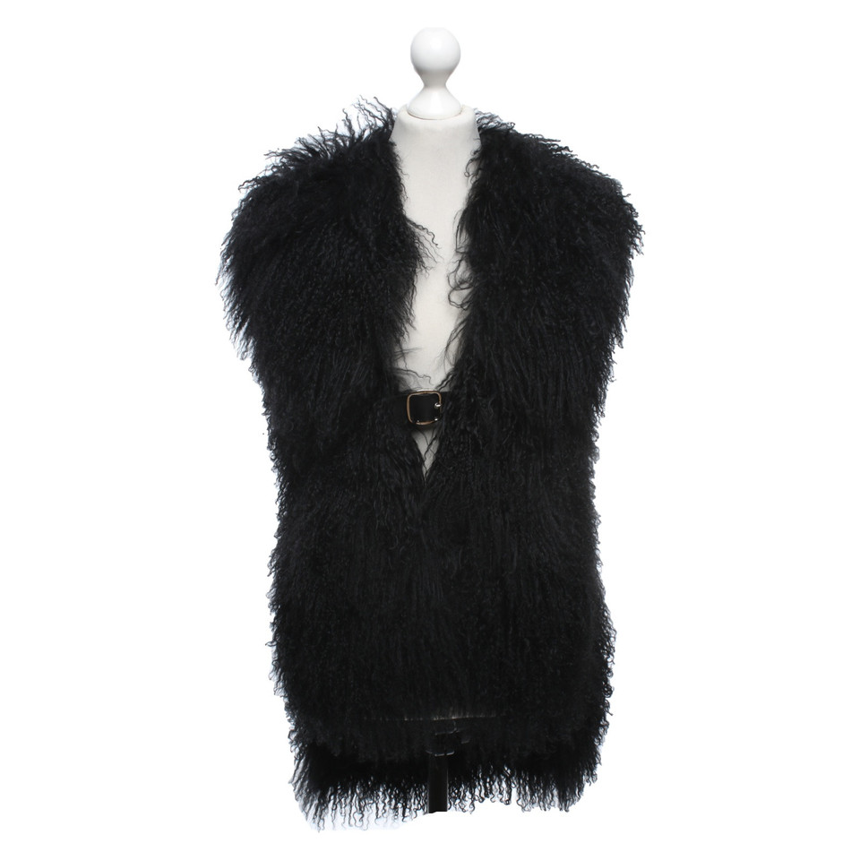 Givenchy Vest Fur in Black