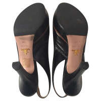 Prada Black leather sandals