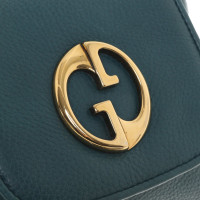 Gucci 1973 Shoulder Bag Mini Leer in Petrol