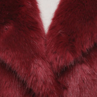 Michael Kors Webpelz-Jacke in Rot