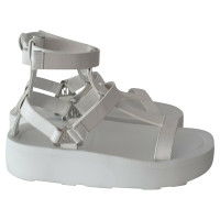 Hermès Sandals Leather in White