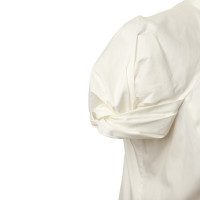 Hugo Boss Kurzarm-Bluse in Weiß