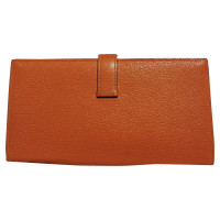 Hermès Bearn wallet in Orange