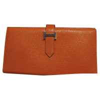 Hermès Bearn wallet in Orange
