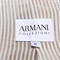 Armani Collezioni Veste/Manteau en Lin en Kaki