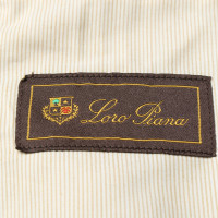 Loro Piana Jacke/Mantel aus Baumwolle in Beige