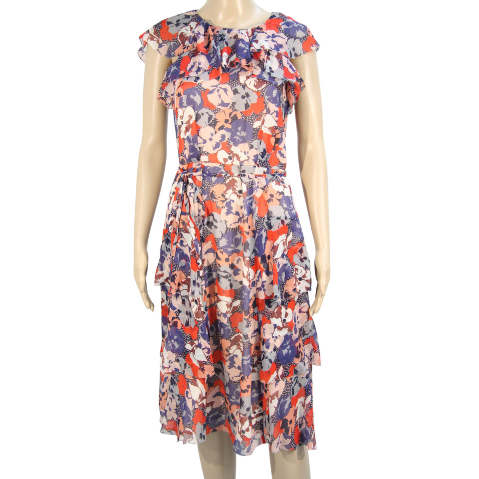 L.K. Bennett Robe en soie avec motif floral