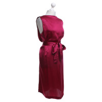 Alberta Ferretti zijden jurk in Fuchsia