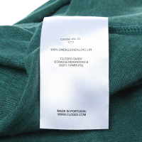 Closed Linen top in green