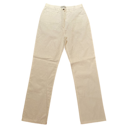 Salvatore Ferragamo Trousers Cotton in White