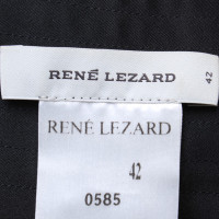 René Lezard Velvet dress in black