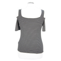 Whistles Striped top in black and white