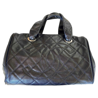 Chanel Bowling Bag Leather in Black