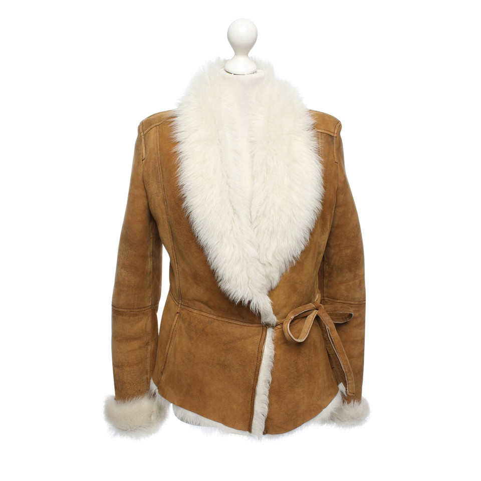 7 For All Mankind Jacket/Coat Fur in Brown