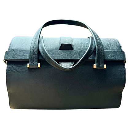 Valextra Handbag Leather in Petrol