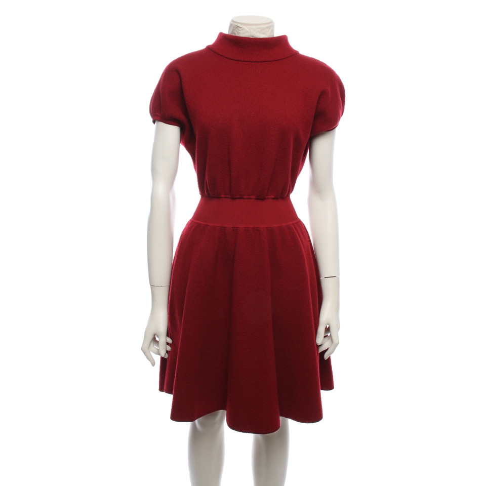Armani Dress Wool in Red