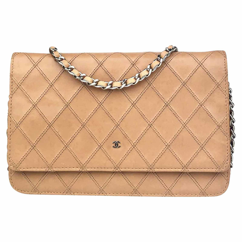Chanel Wallet on Chain aus Leder in Nude