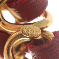 Chanel Cintura a catena in rosso / oro