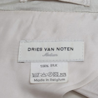 Dries Van Noten cappotto di seta beige