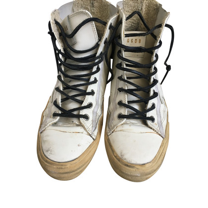 Golden Goose Chaussures de sport en Cuir verni en Blanc