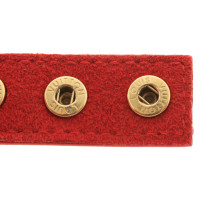 Louis Vuitton Armreif/Armband aus Leder in Rot