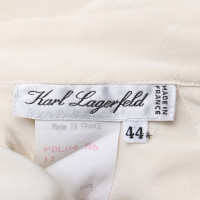 Karl Lagerfeld Zijden blouse in beige