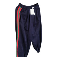 Gucci Paio di Pantaloni in Jersey in Blu