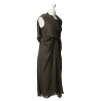 Rick Owens Anthracite-coloured silk dress