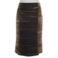 Prada 6-lanes-skirt in brown / blue
