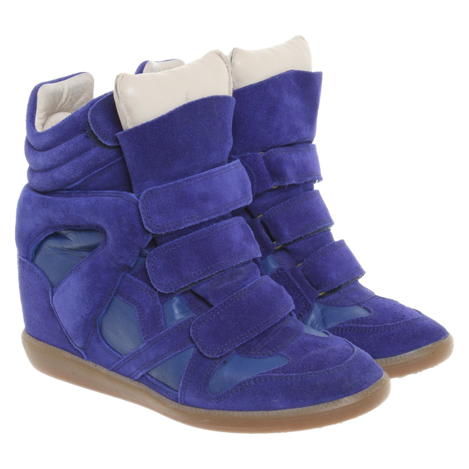 Isabel Marant Wedges Leather in Blue